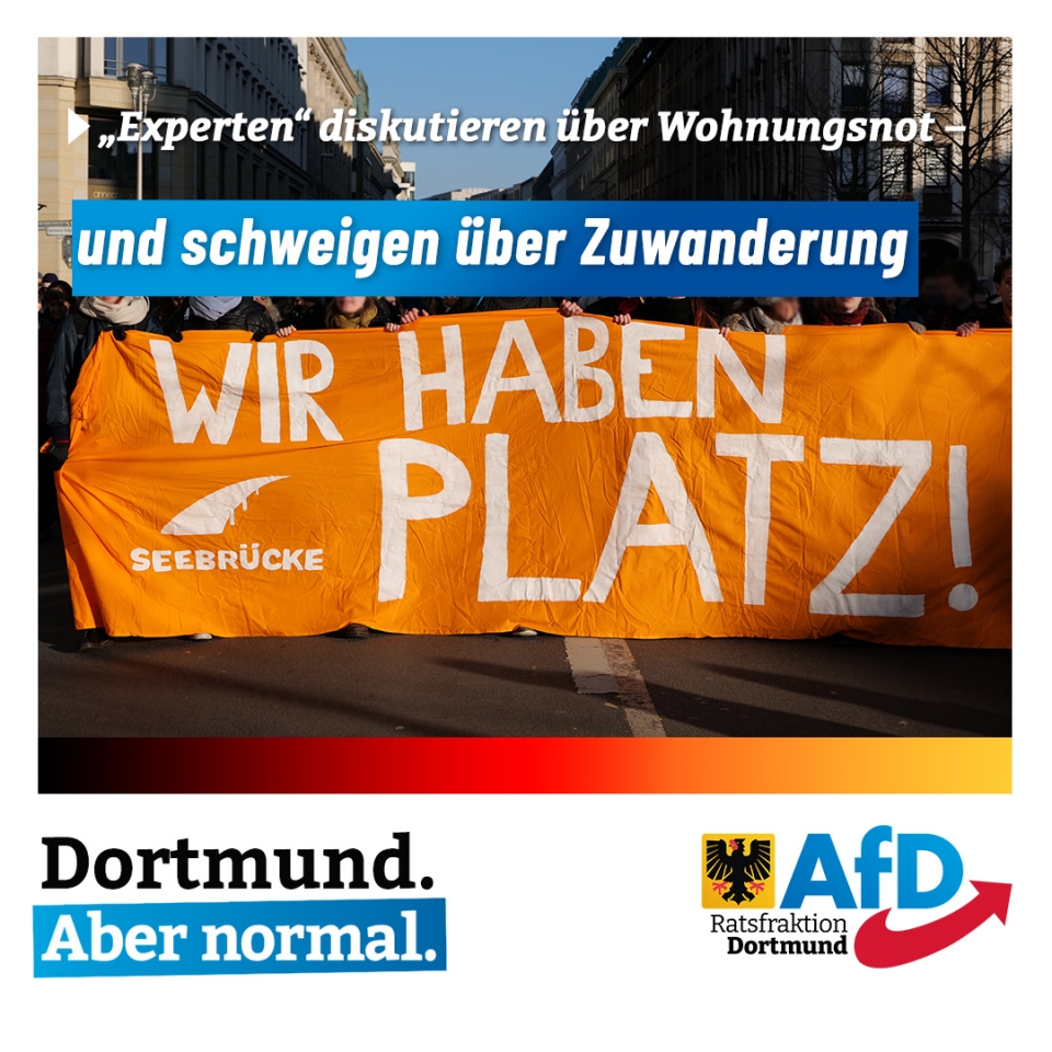 +++ „Experten“ diskutieren über Wohnungsnot – und schweigen über Zuwanderung +++